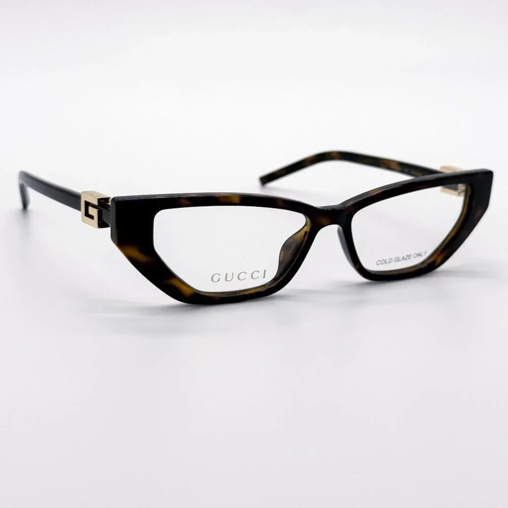 NEW GUCCI GG1683O 003 EYEGLASSES WOMEN HAVANA EYEWEAR
